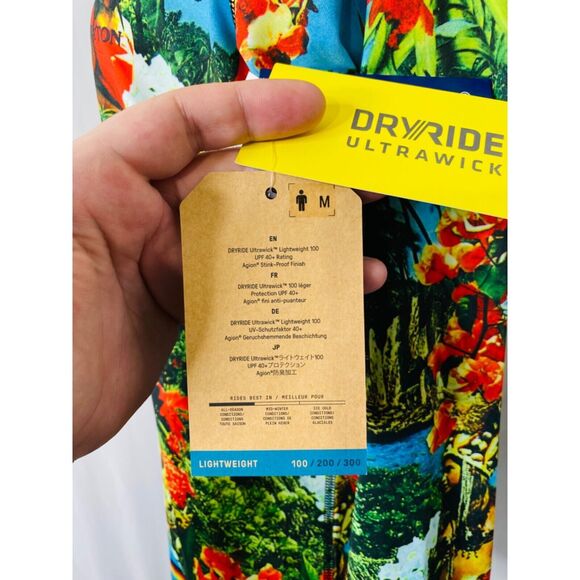 Men’s Medium Maui Wowie Shirt Burton Dry Ride Multicolor Long Sleeve Crewneck - Picture 12 of 15